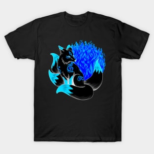 Black and Blue Kitsune T-Shirt